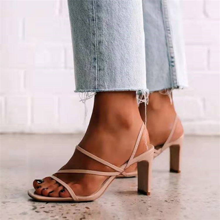 Stiletto Sandals Plus Size 36 - 43 Woman High Heels Shoes Lady - Awesam Goods