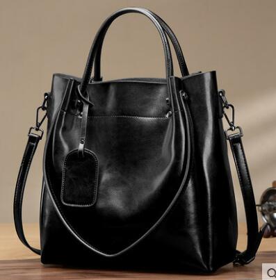 Women's Oil Wax Cattle Leather Bag - The Apparel Grove