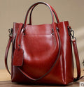 Women's Oil Wax Cattle Leather Bag - The Apparel Grove