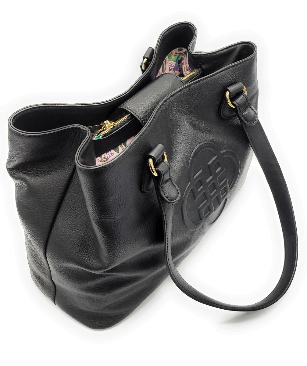 SADDLER ROSIE Real Leather Designer Twin Strap 3 Section Shoulder Bag - The Apparel Grove