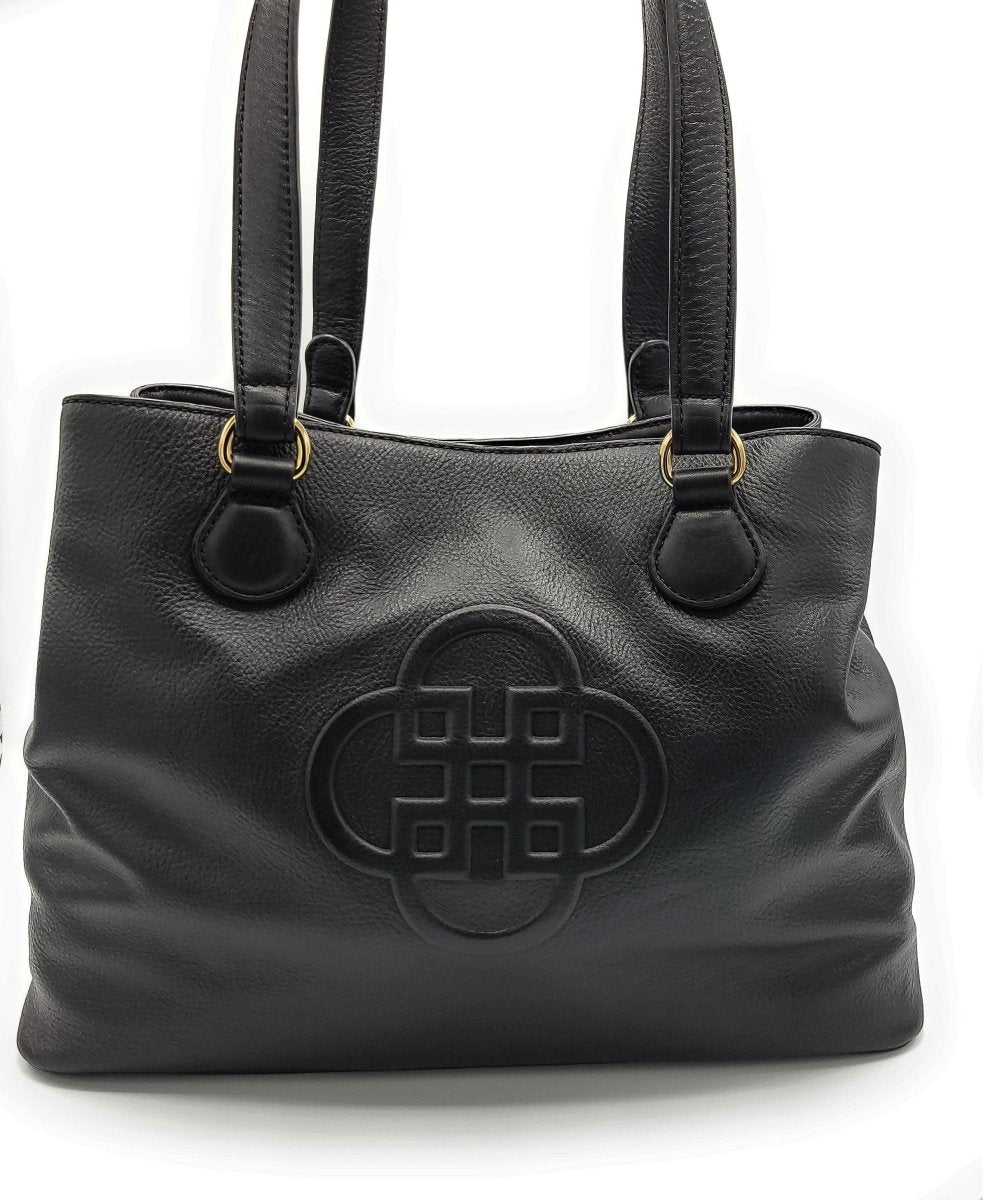 SADDLER ROSIE Real Leather Designer Twin Strap 3 Section Shoulder Bag - The Apparel Grove