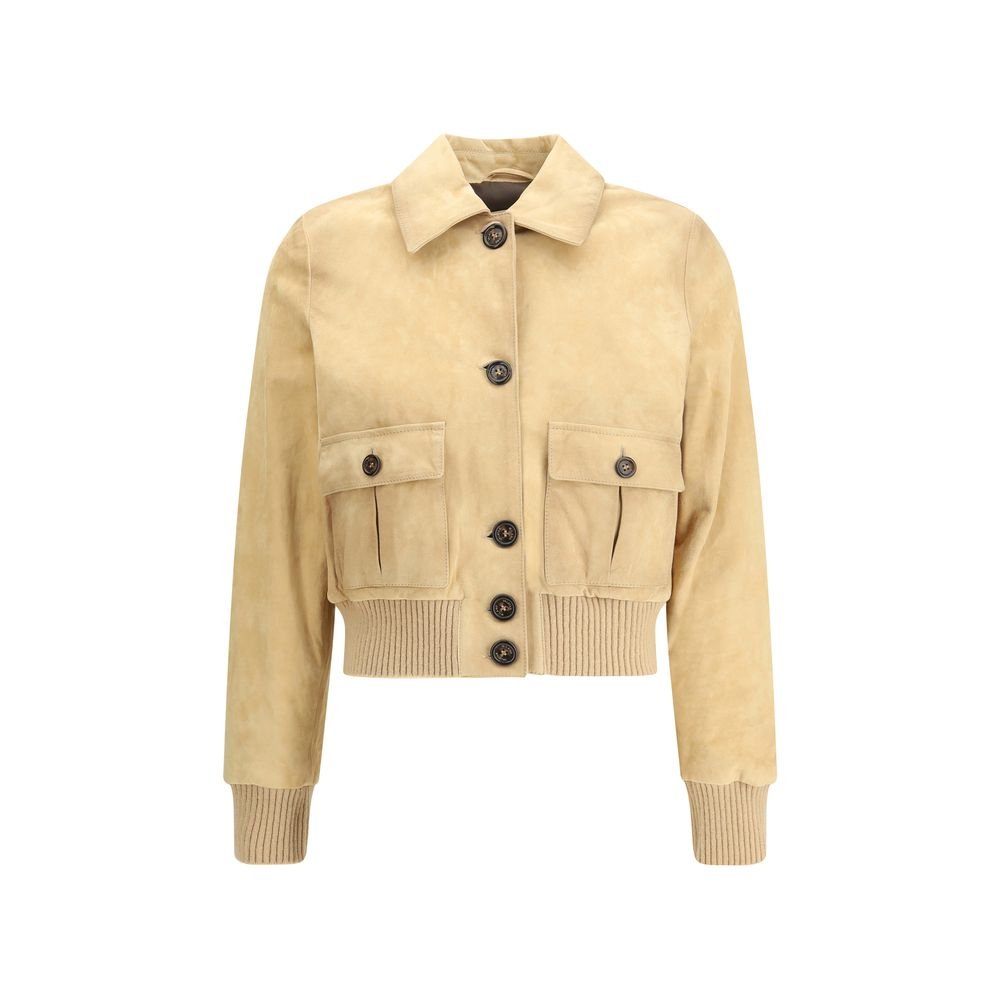 Real Goatskin Suede Leather Jacket - The Apparel Grove