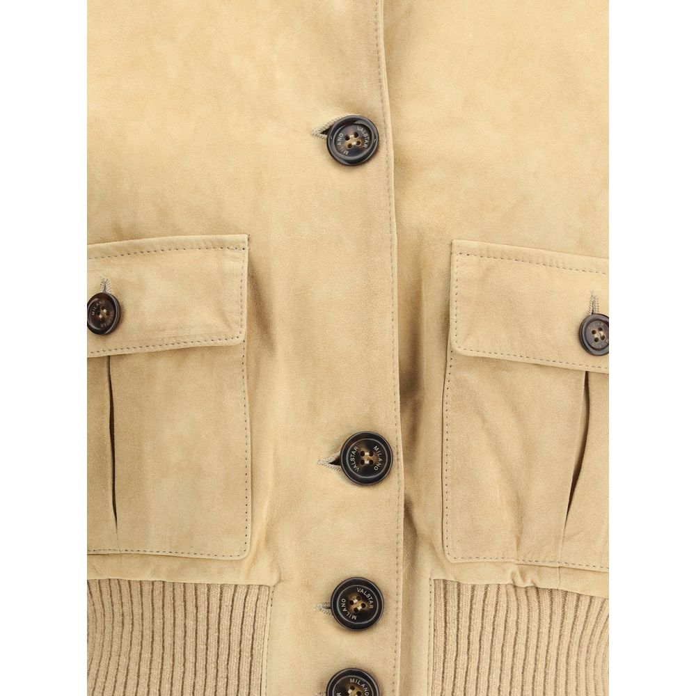 Real Goatskin Suede Leather Jacket - The Apparel Grove