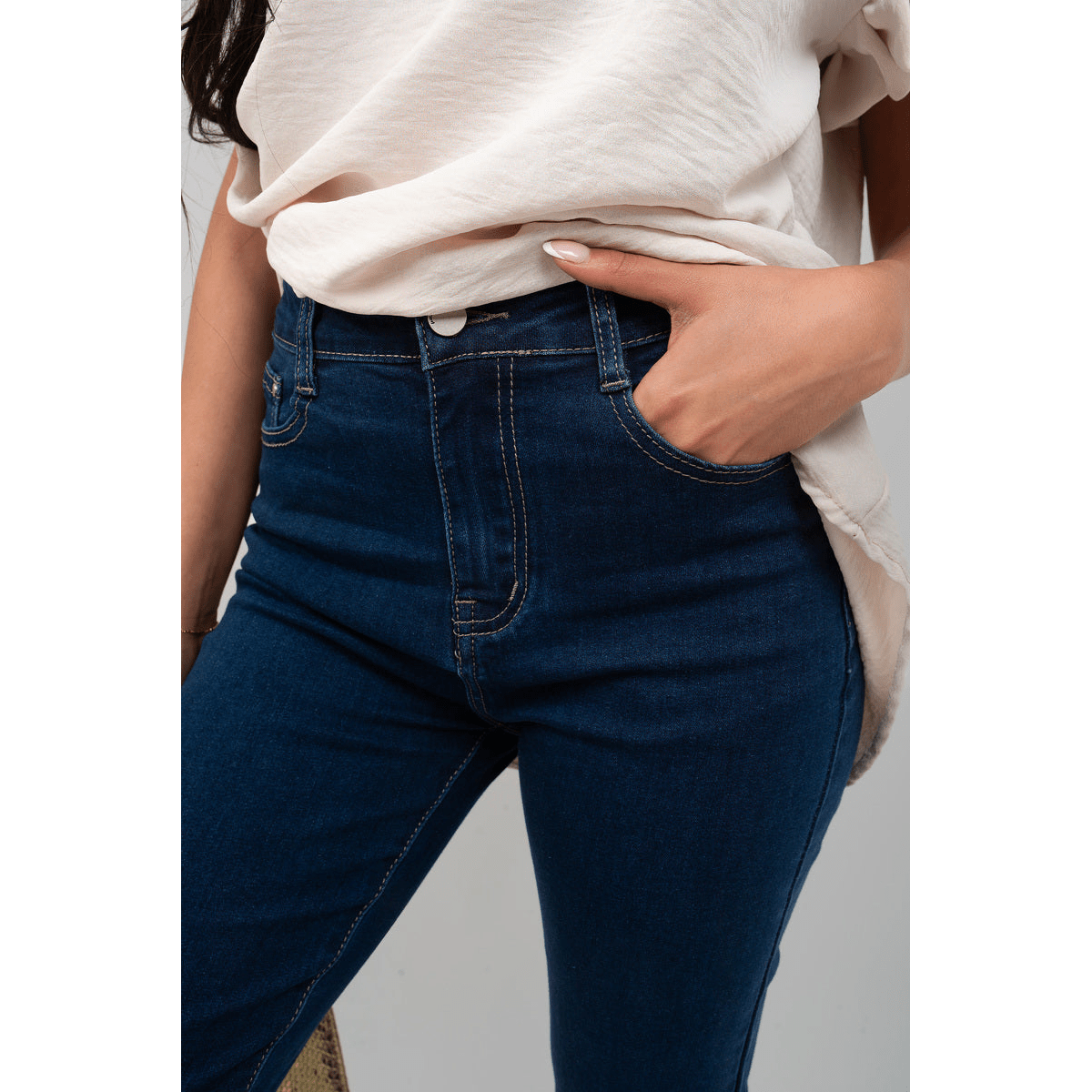 Straight Leg High Waist Jeans - The Apparel Grove