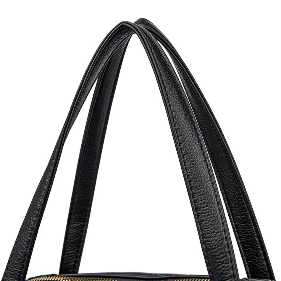 Tote Soft Leather Large Capacity Handbag