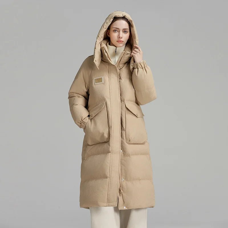Clarke Queen Women Winter Puffer Jacket Duck Down Long Coat - The Apparel Grove