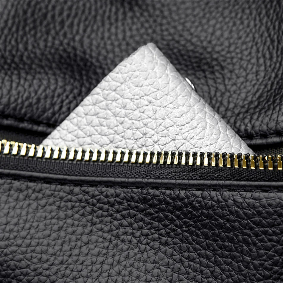 Tote Soft Leather Large Capacity Handbag - The Apparel Grove