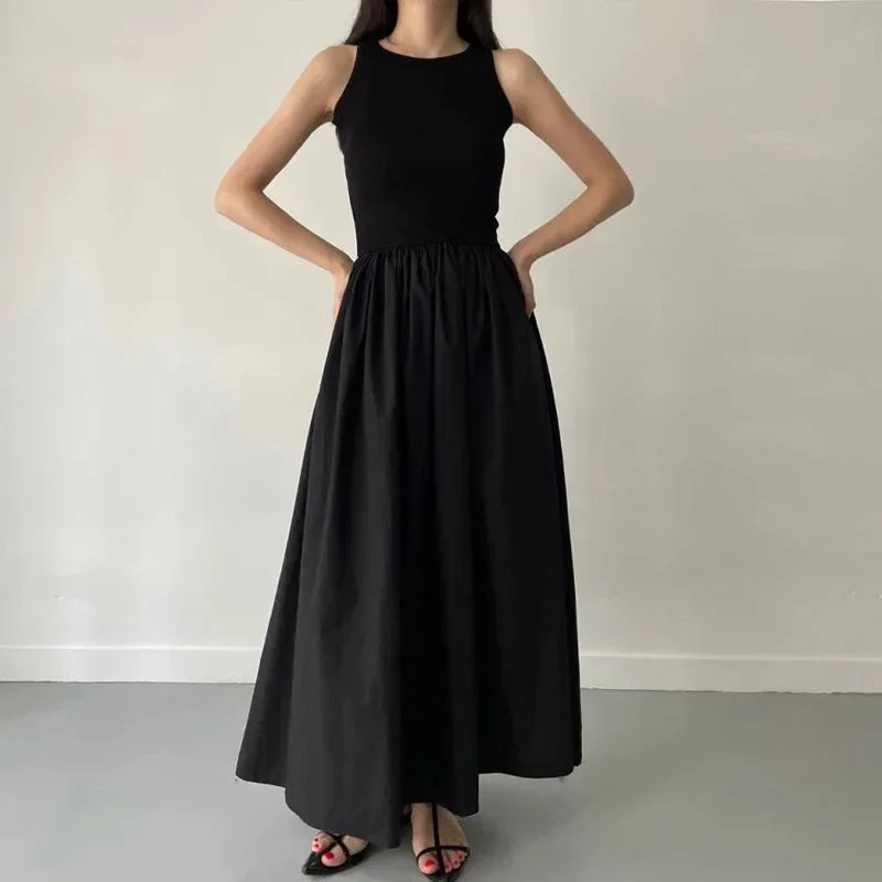 Sleeveless Black Maxi Dress