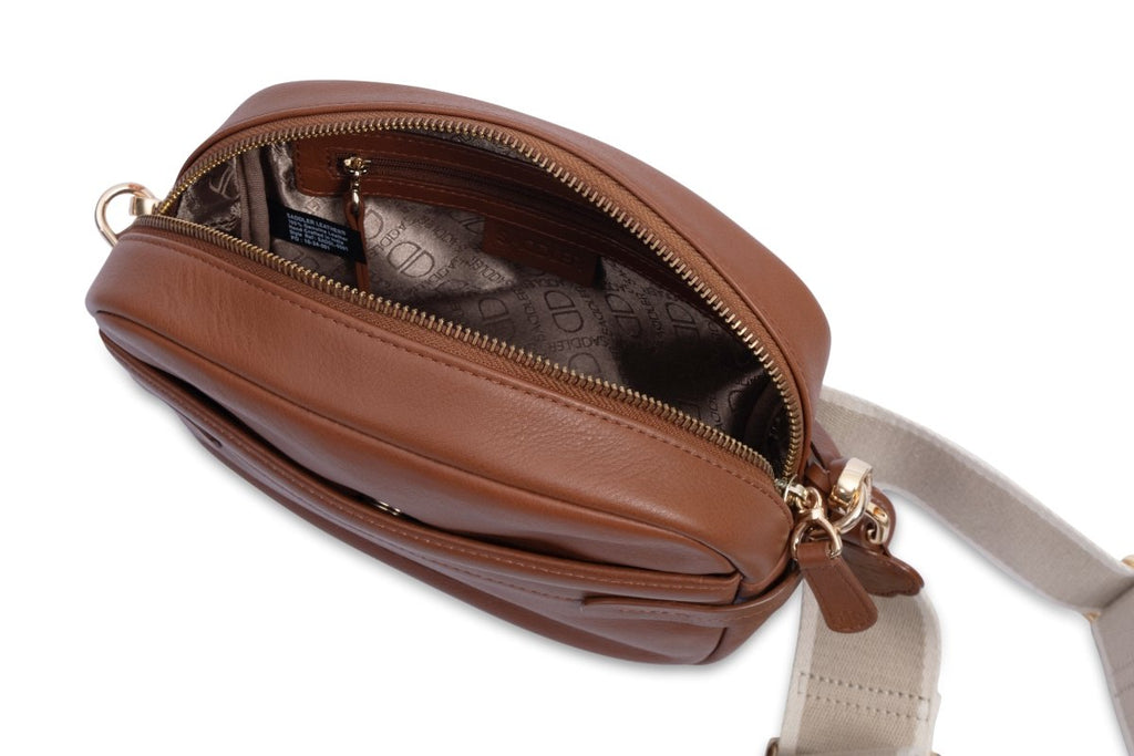 Laura Leather Camera Bag - Handmade by Saddler - The Apparel Grove