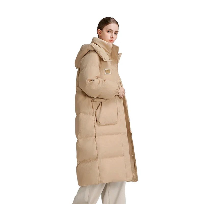 Clarke Queen Women Winter Puffer Jacket Duck Down Long Coat - The Apparel Grove