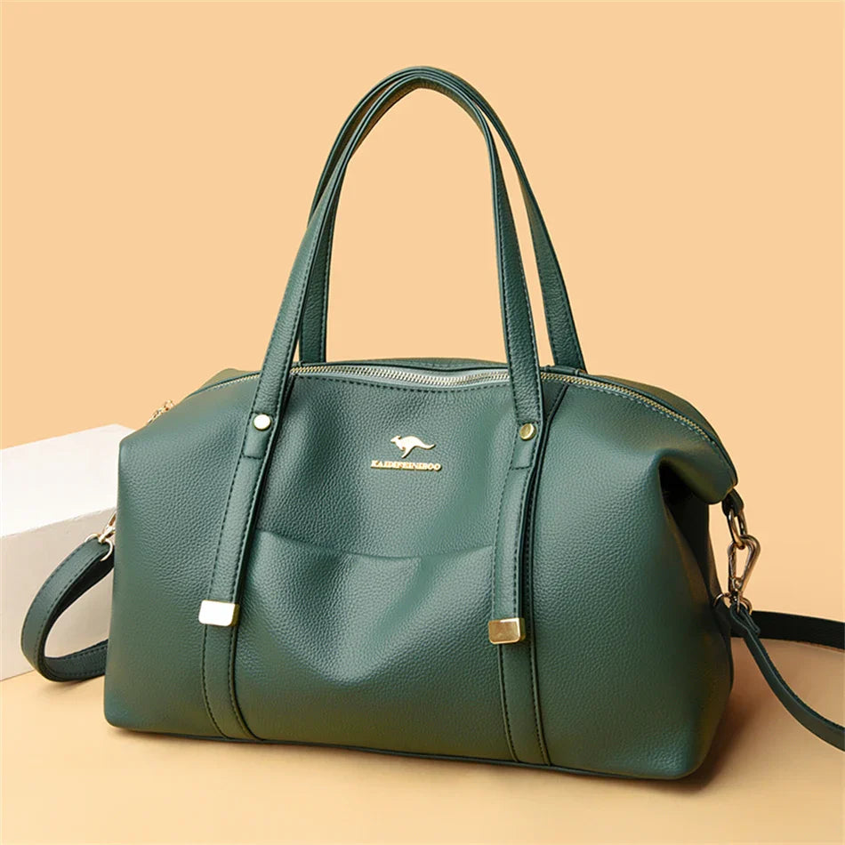 Tote Soft Leather Large Capacity Handbag