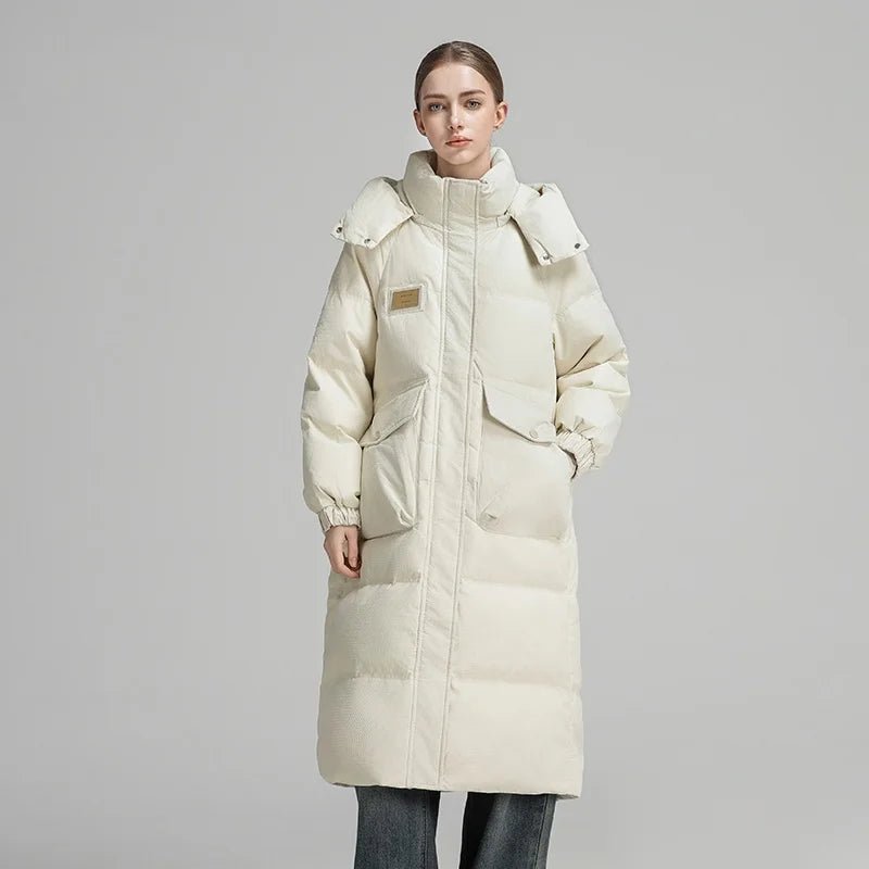 Clarke Queen Women Winter Puffer Jacket Duck Down Long Coat - The Apparel Grove
