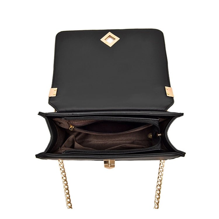 One - shoulder Diagonal Rhombus Chain Bag - The Apparel Grove