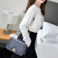 One - shoulder Diagonal Rhombus Chain Bag - The Apparel Grove