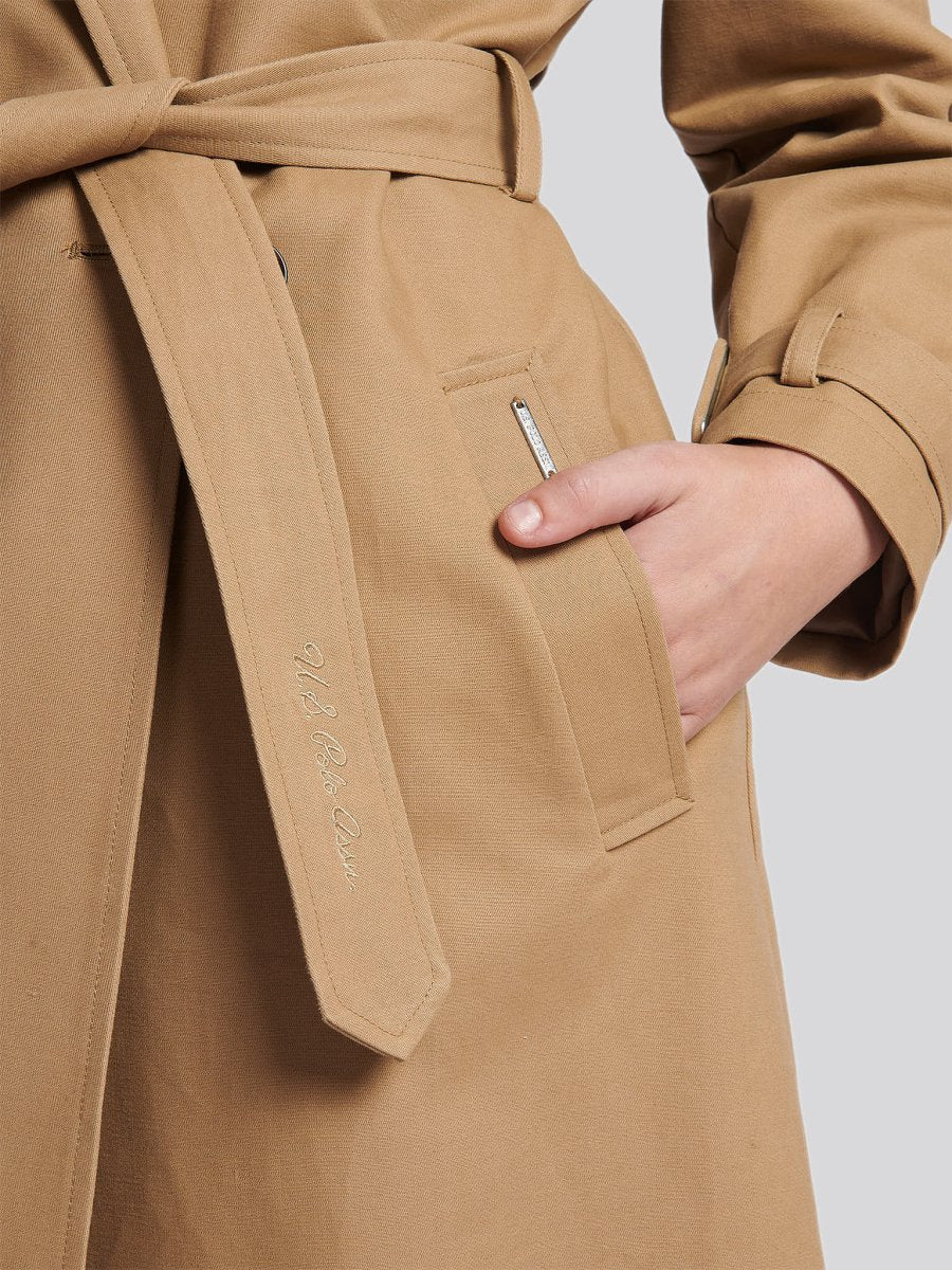 Womens U.S. Polo Assn. Trench Coat - The Apparel Grove