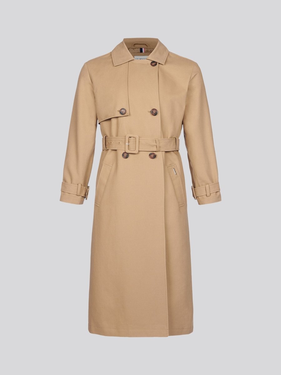 Womens U.S. Polo Assn. Trench Coat - The Apparel Grove