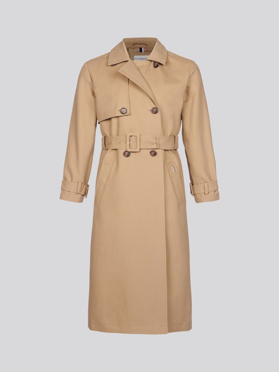 Womens U.S. Polo Assn. Trench Coat - The Apparel Grove