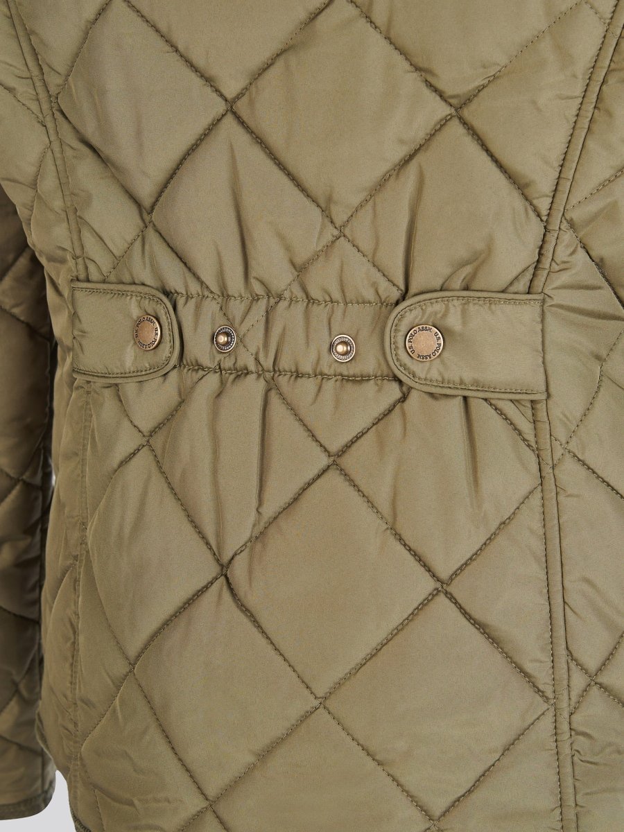 Womens Quilted Country Jacket in Kalamata Green - The Apparel Grove