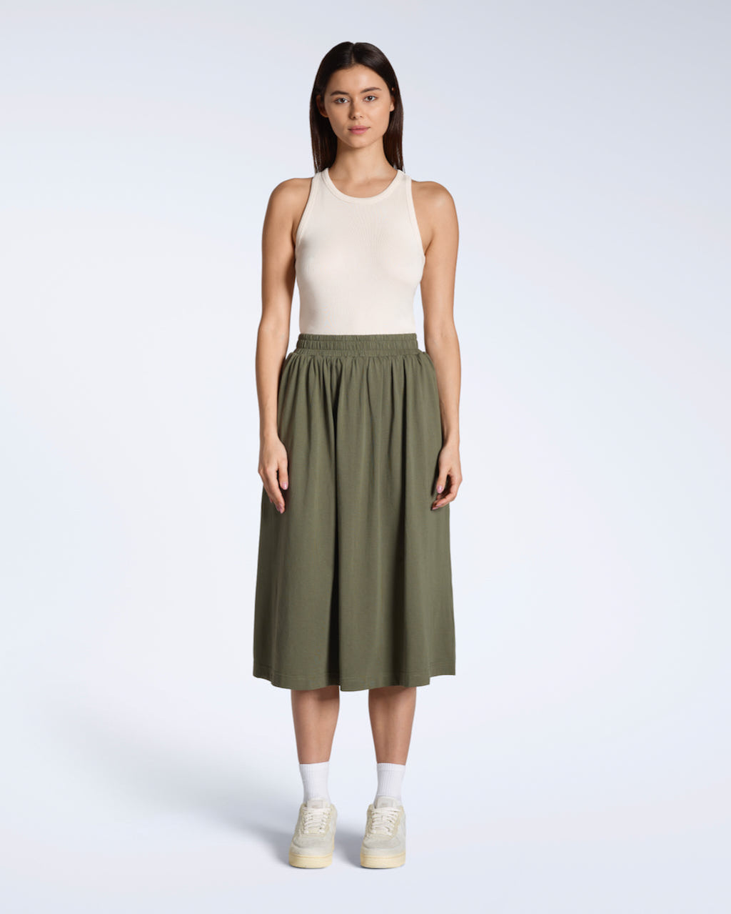 Organic Cotton Midi Skirt