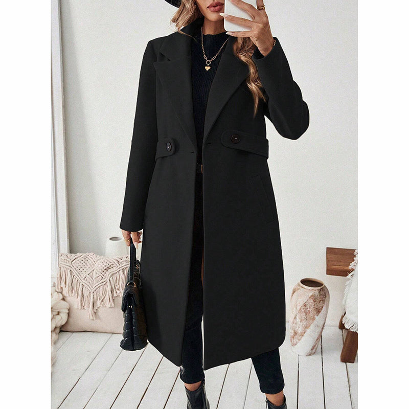 Notch Lapel Trench Coat
