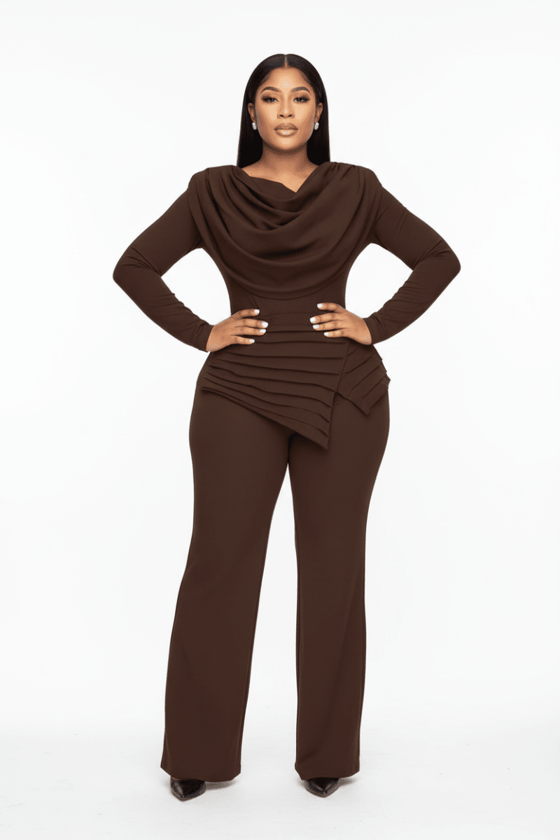 Cropped Top & Flared Bottom Set - The Apparel Grove