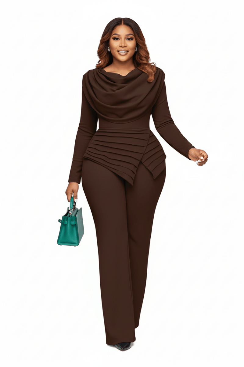 Cropped Top & Flared Bottom Set - The Apparel Grove