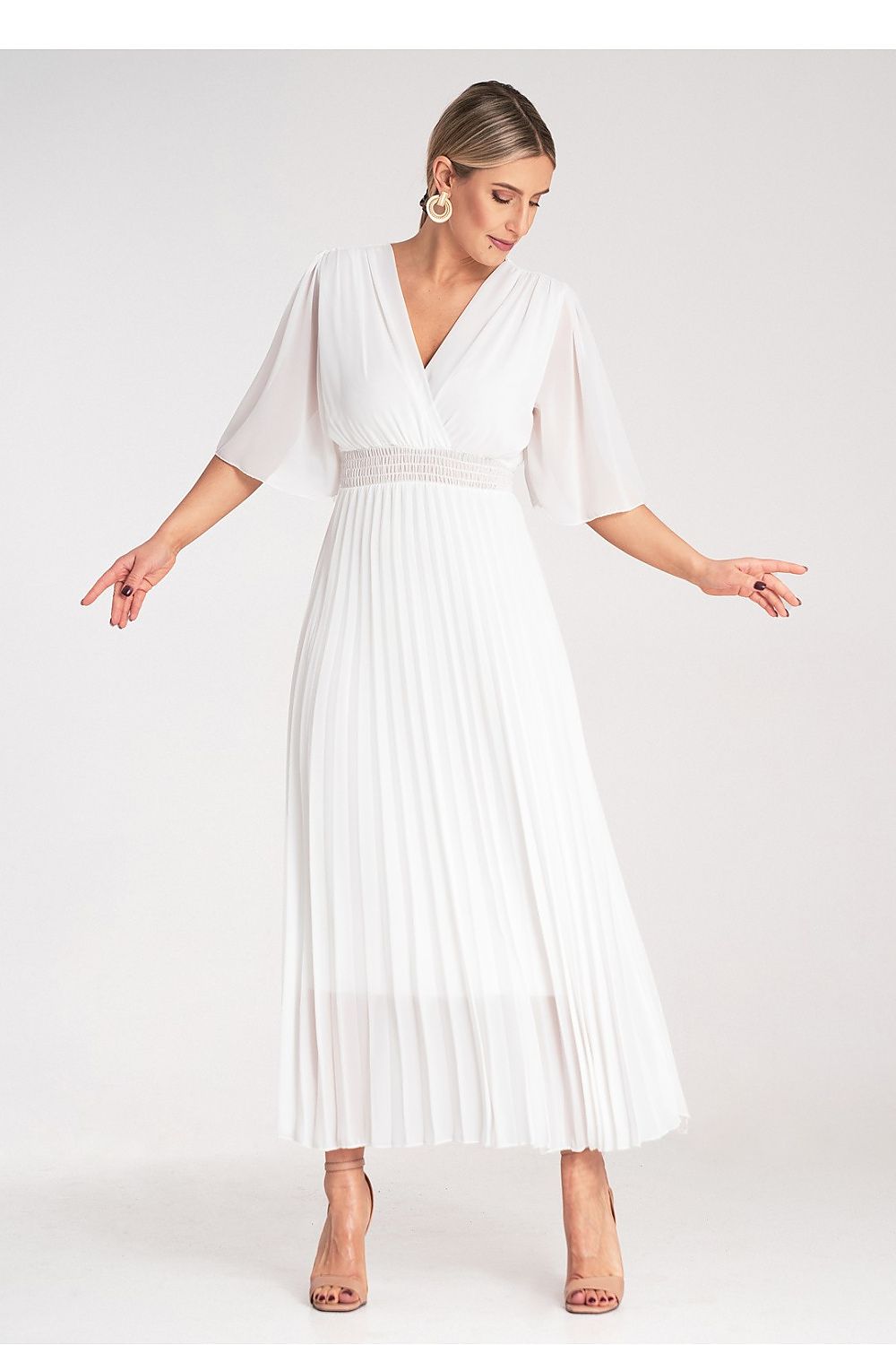 Cocktail Pleated Maxi Dress