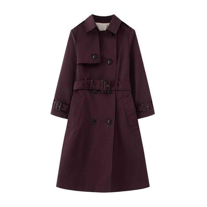 Elegant Belted Trench Coat for Women