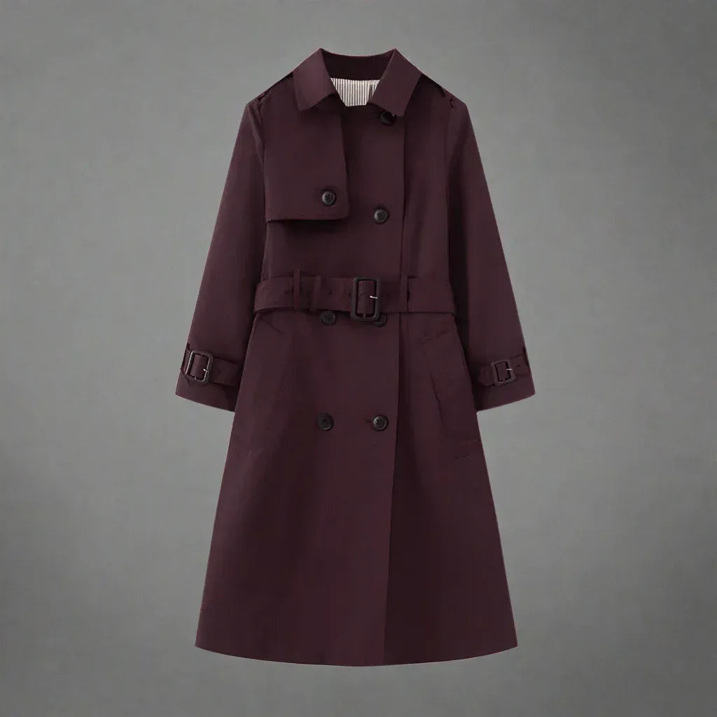Elegant Belted Trench Coat for Women
