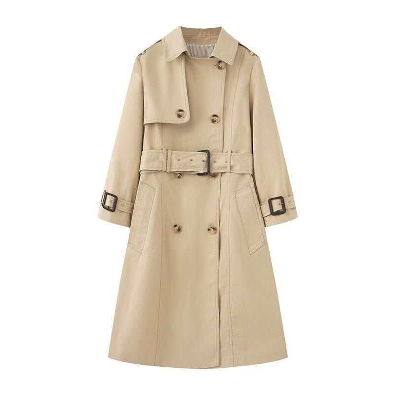 Elegant Belted Trench Coat for Women