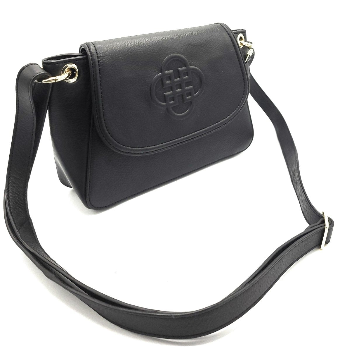 SADDLER EMMA Real Leather Designer Handbag with Ring Detail - The Apparel Grove