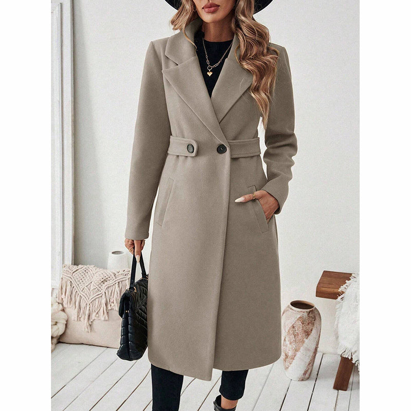 Notch Lapel Trench Coat