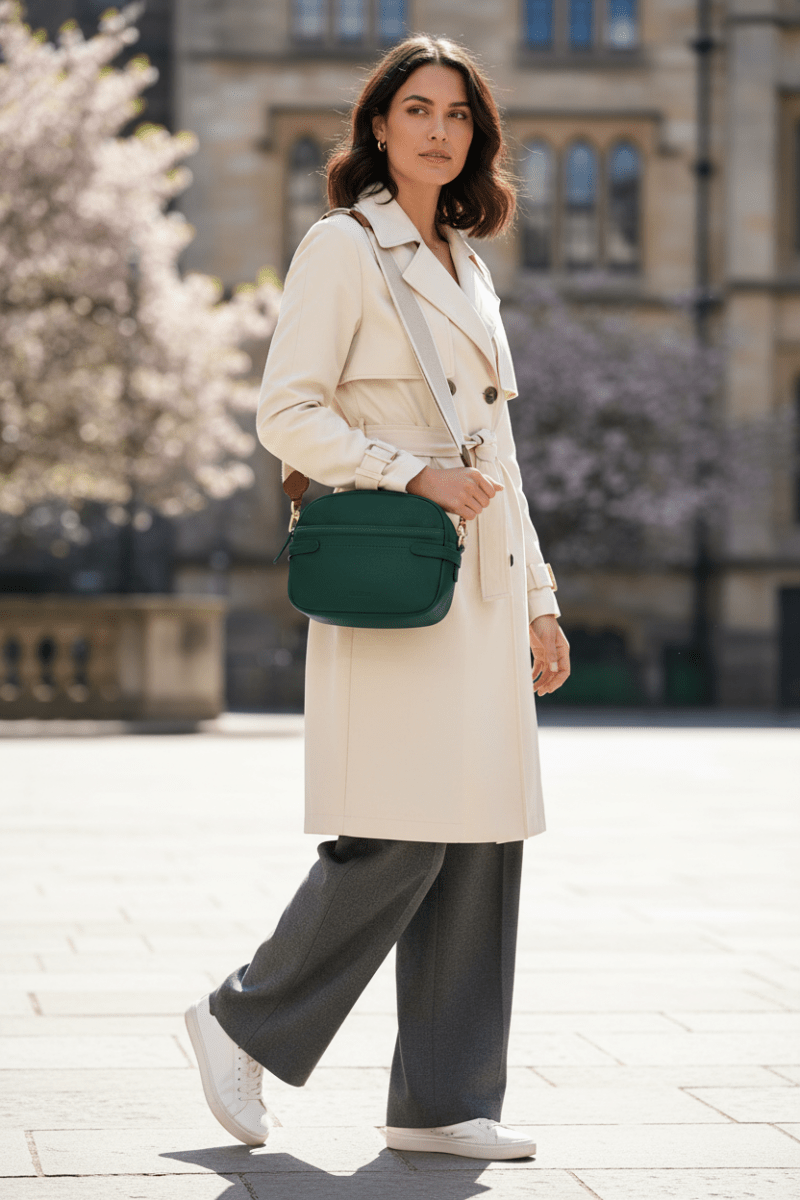 Laura Leather Camera Bag - Handmade by Saddler - The Apparel Grove