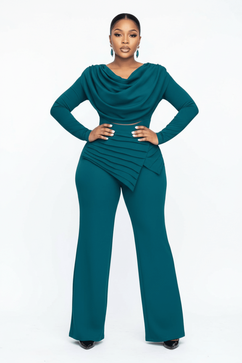 Cropped Top & Flared Bottom Set - The Apparel Grove