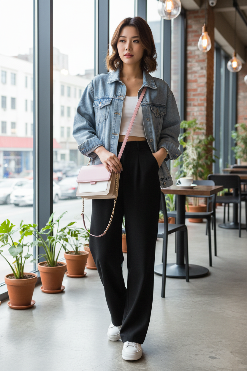 Shoulder Chain Small Square Bag Asian Model