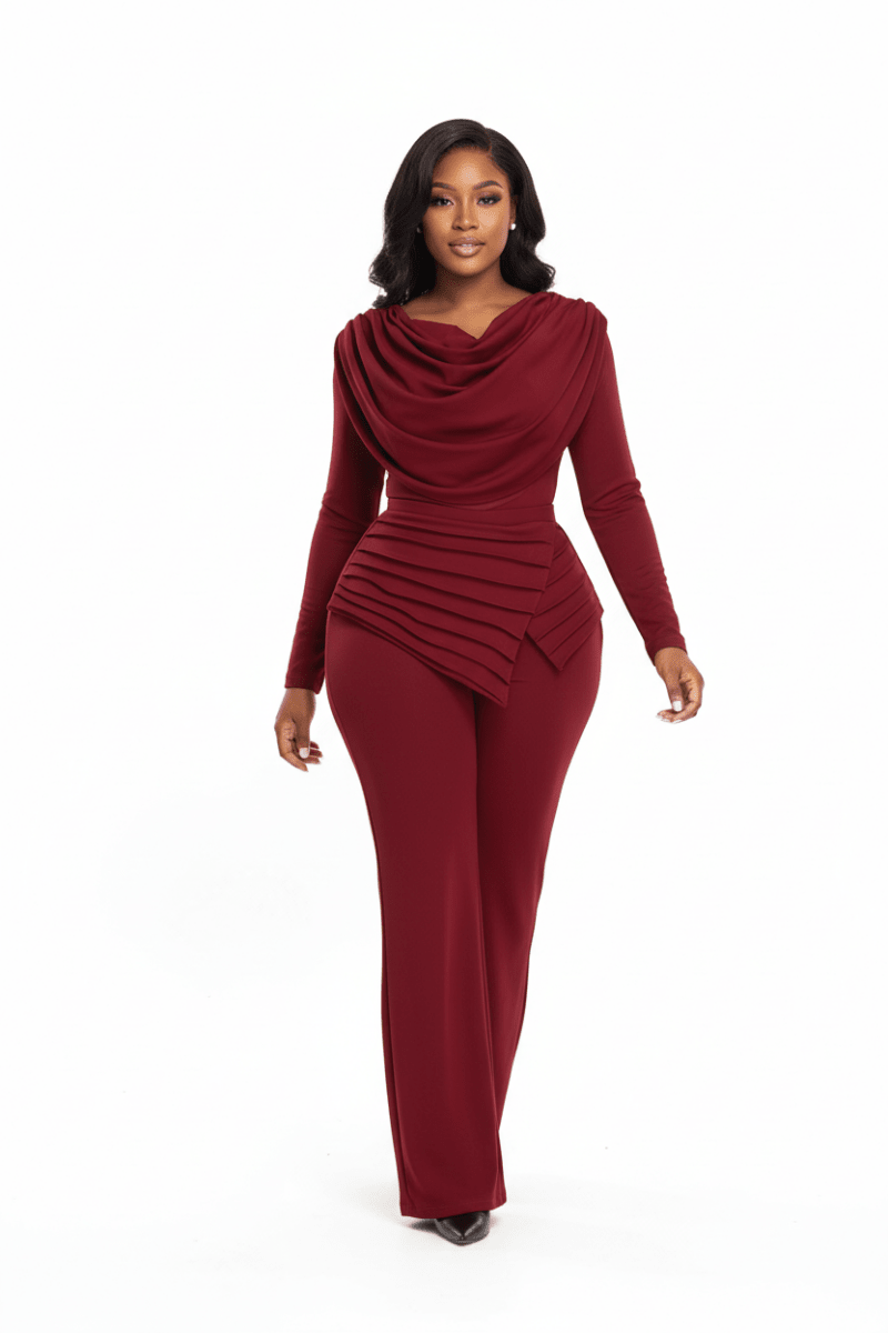 Cropped Top & Flared Bottom Set - The Apparel Grove